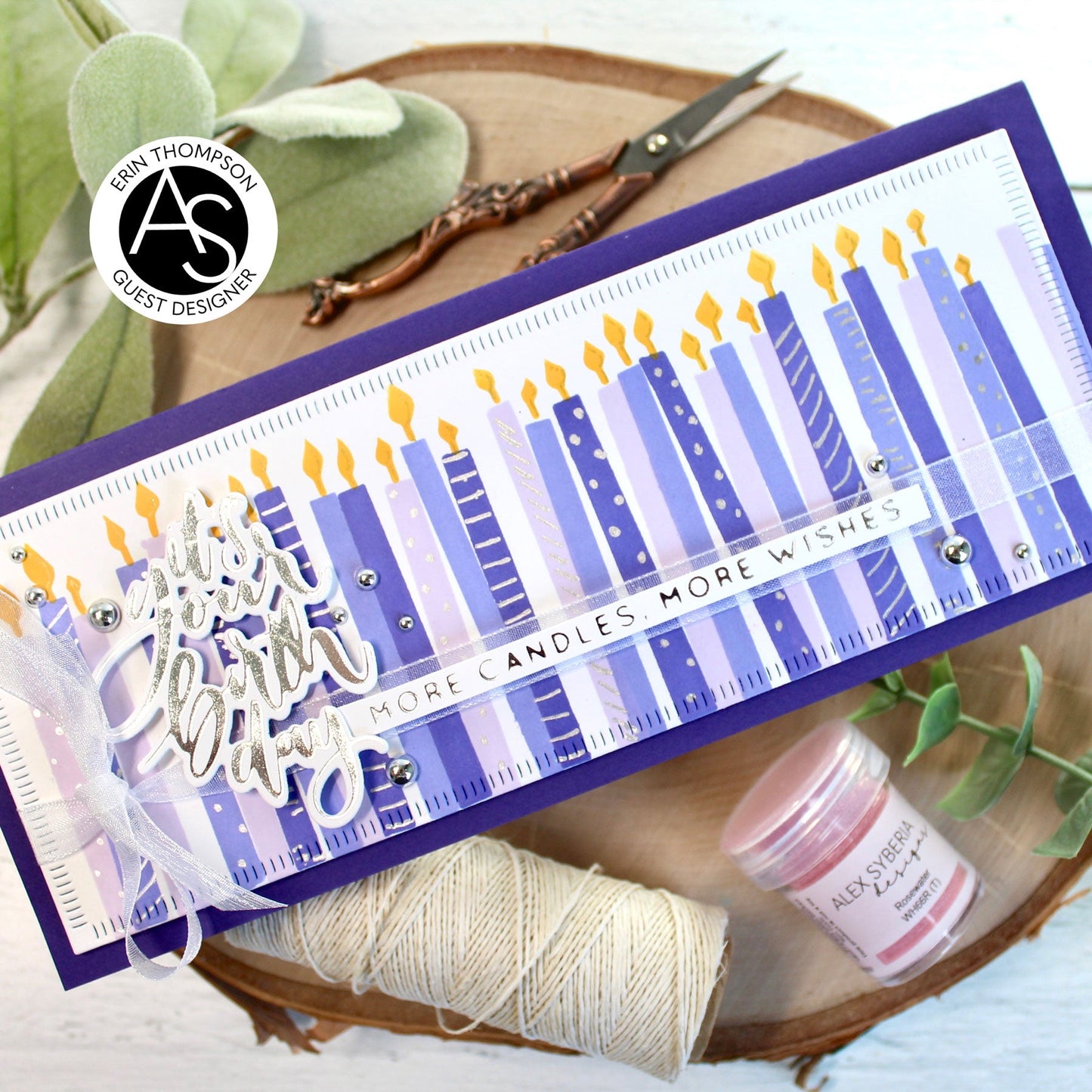 Alex Syberia Designs It's your birthday Hot Foil Plate and Die Set