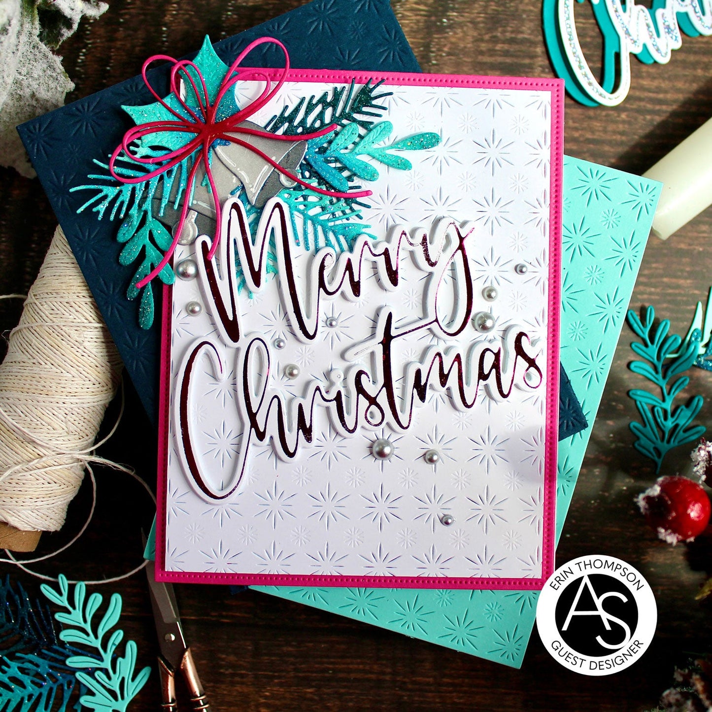 Alex Syberia Designs Large Merry Christmas Die