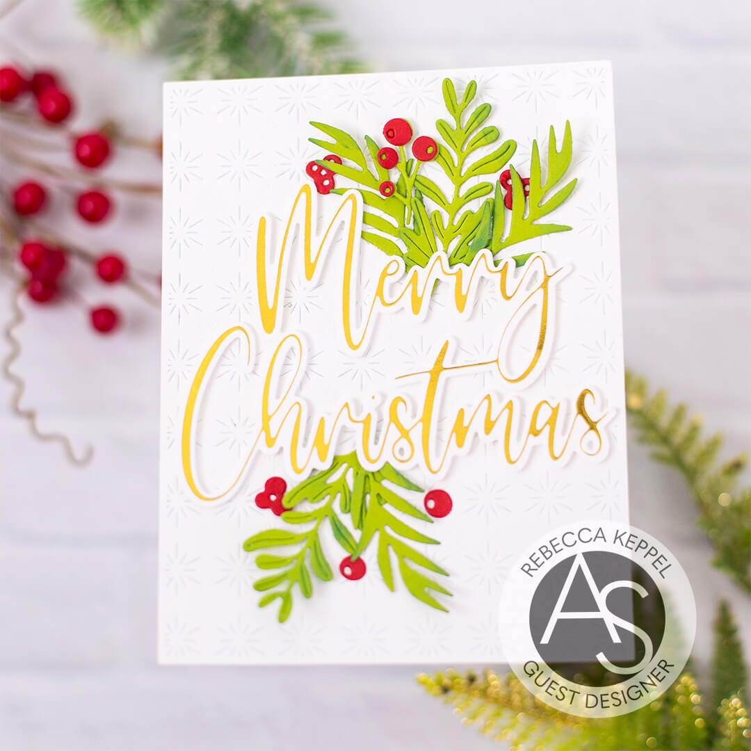 Alex Syberia Designs Large Merry Christmas Die