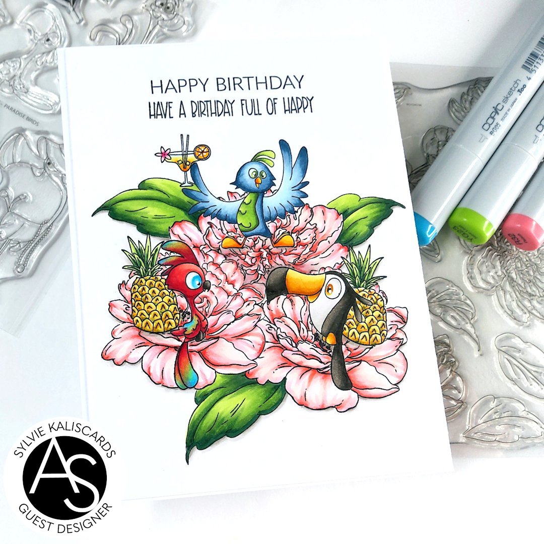 Alex Syberia Designs Paradise Birds Stamp Set