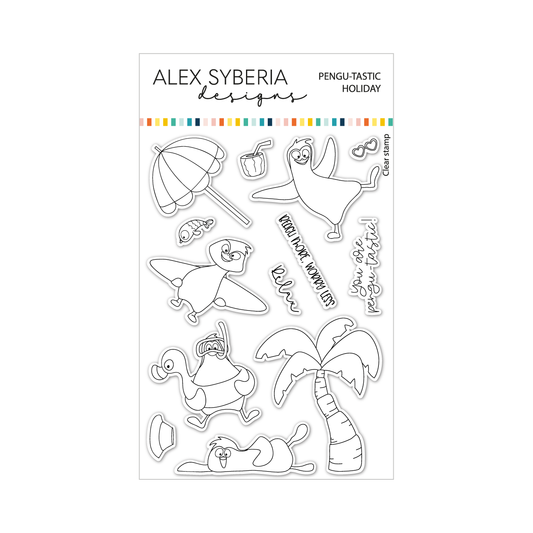 Alex Syberia Designs Pengu-tastic Holiday Stamp Set