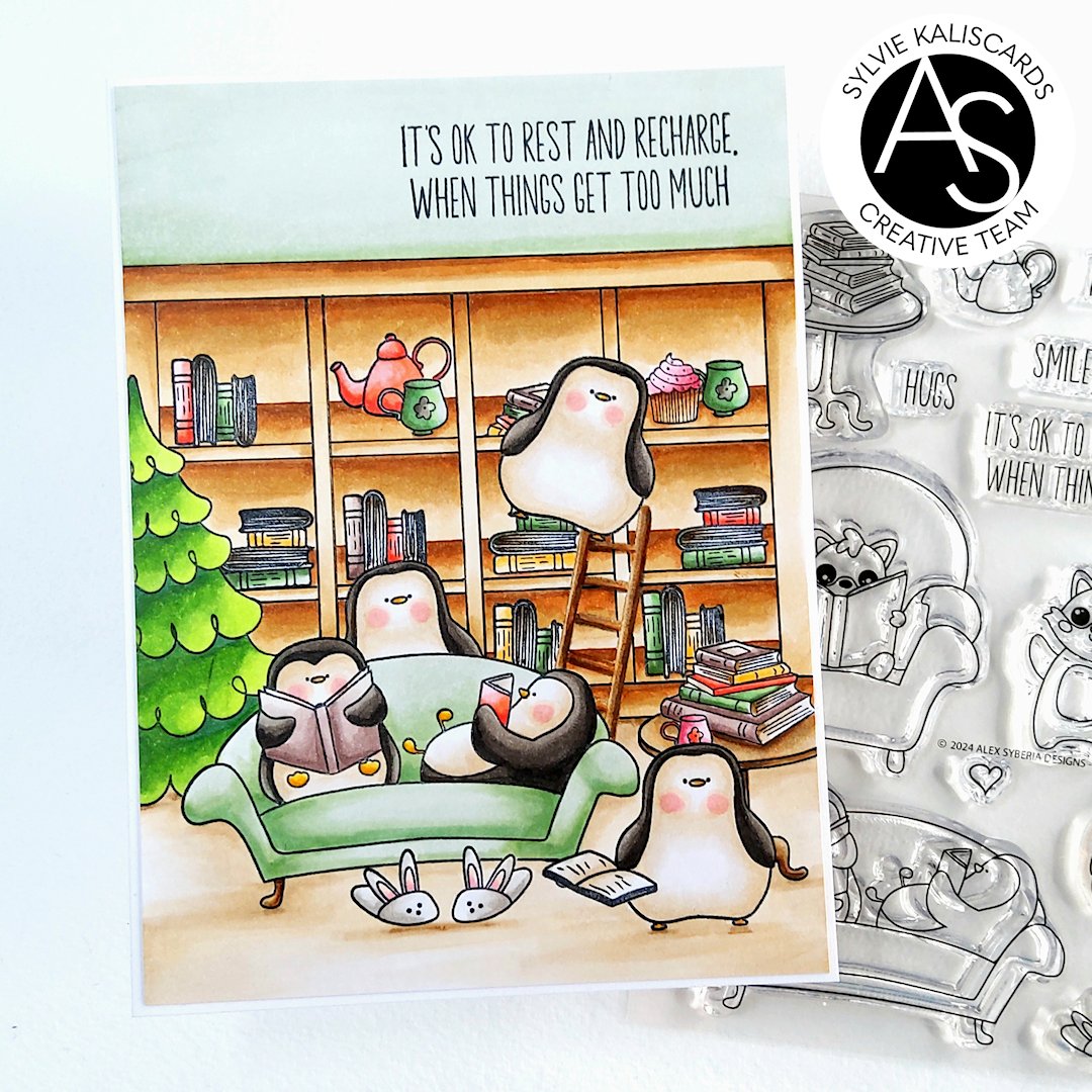 Alex Syberia Designs Smile More Stamp Set