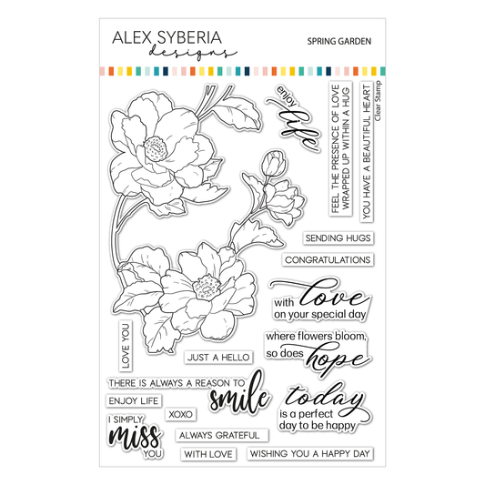 Alex Syberia Designs Spring Garden Stamp Set