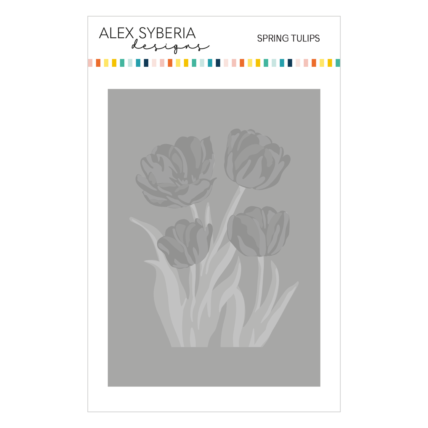 Alex Syberia Designs Spring Tulips Stencil Set