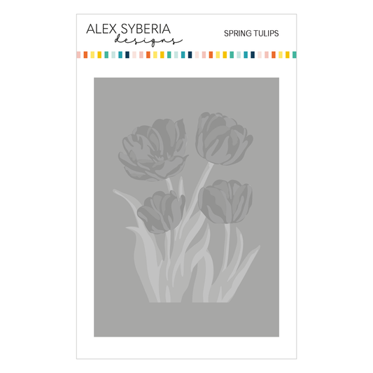 Alex Syberia Designs Spring Tulips Stencil Set