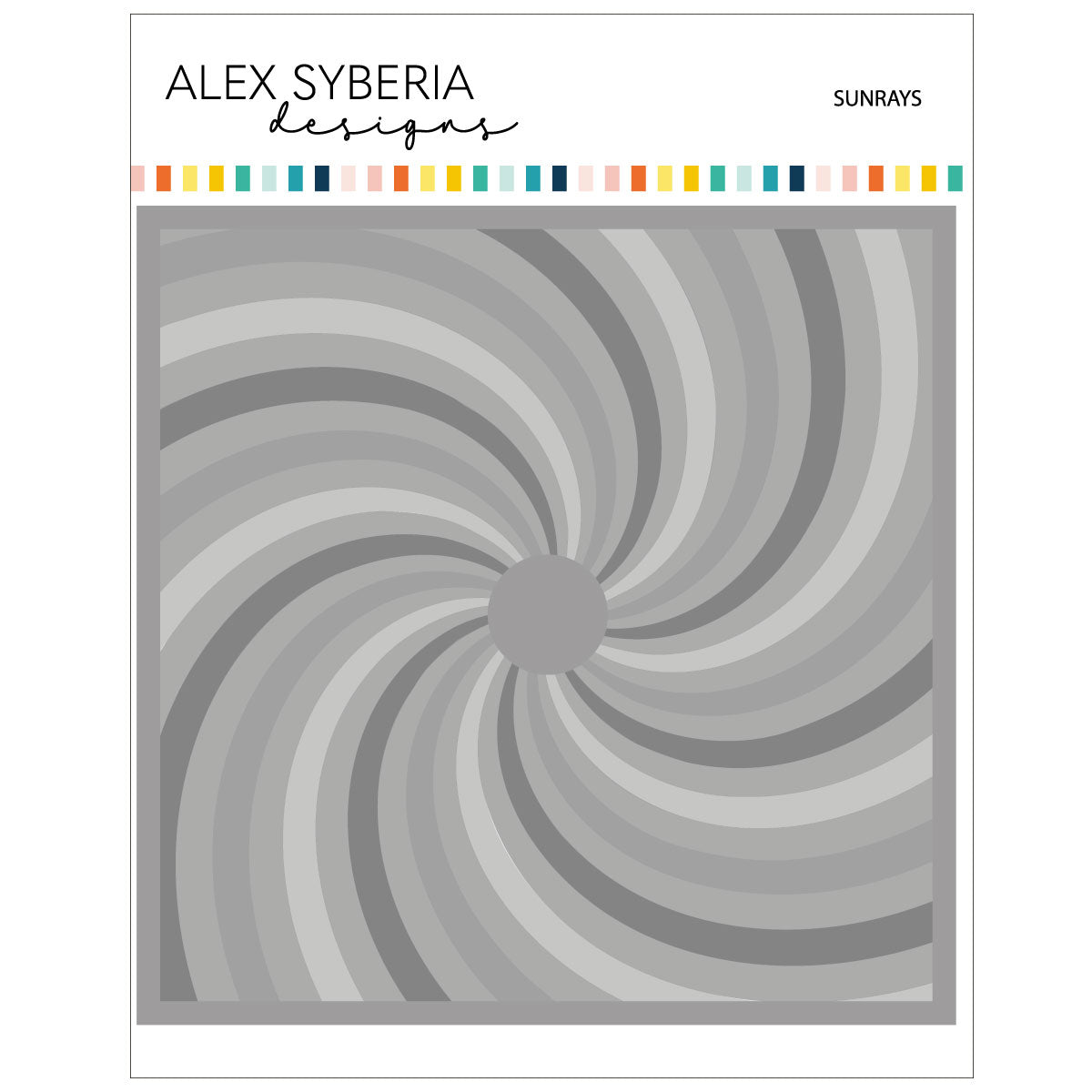 Alex Syberia Designs Sunrays Stencil Set (4pcs)