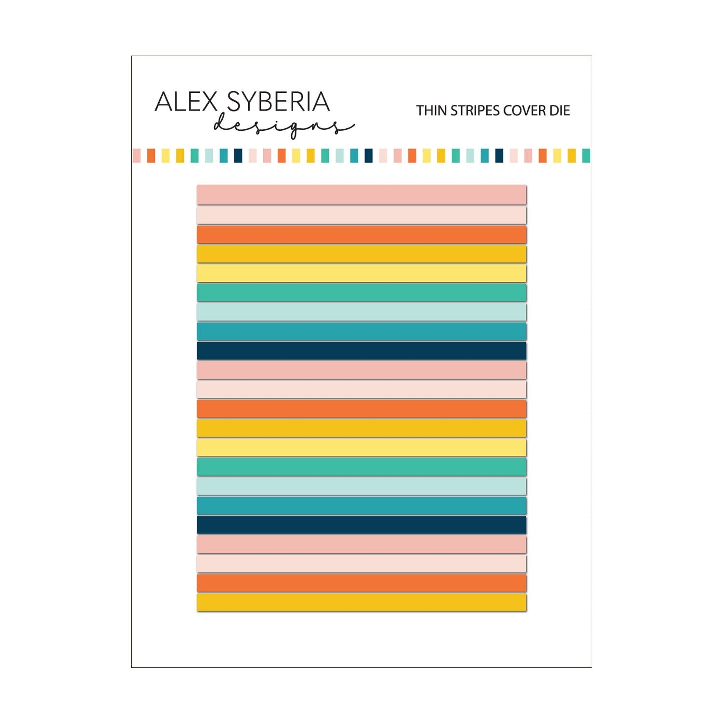 Alex Syberia Designs Thin Stripes Cover Die