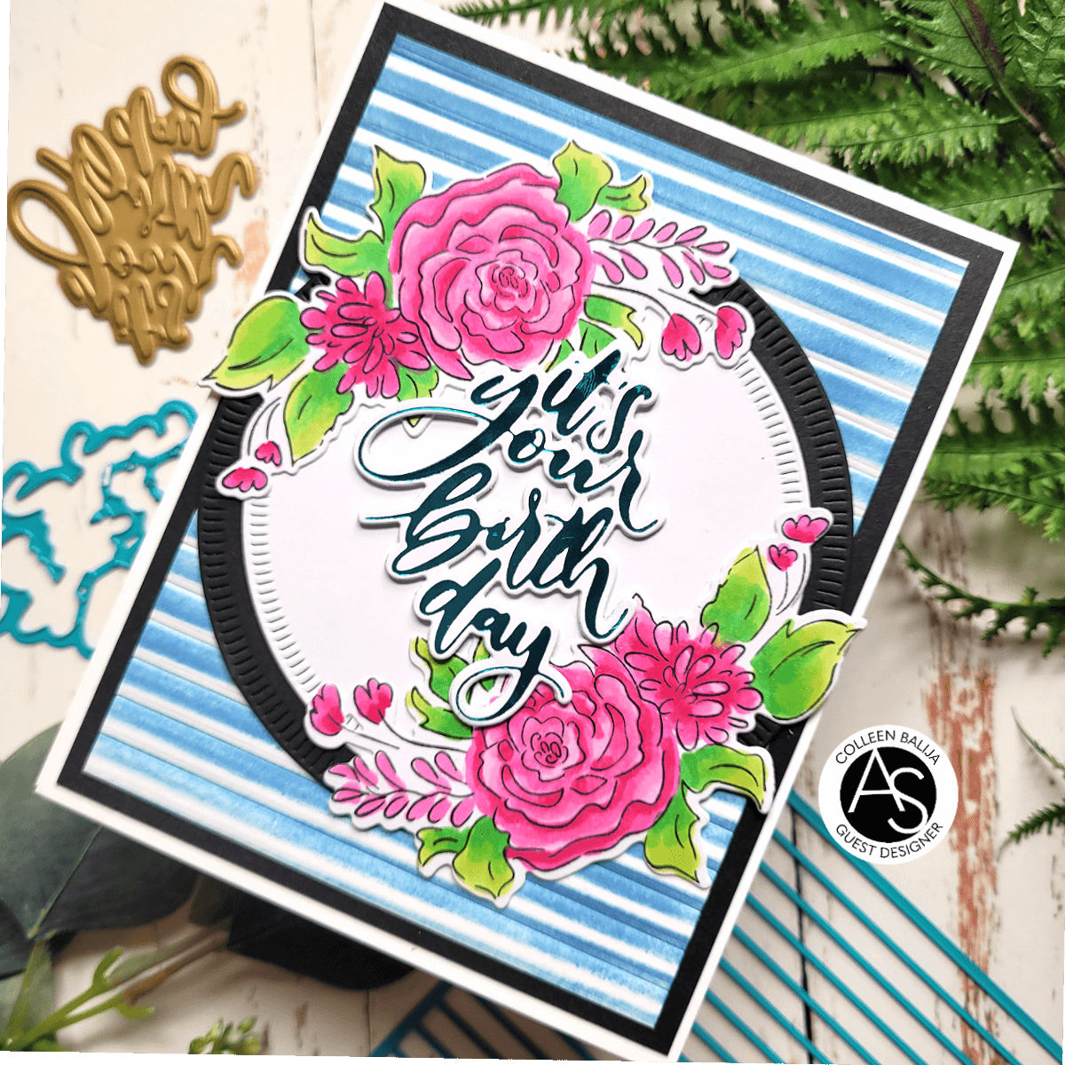 Alex Syberia Designs Thin Stripes Cover Die