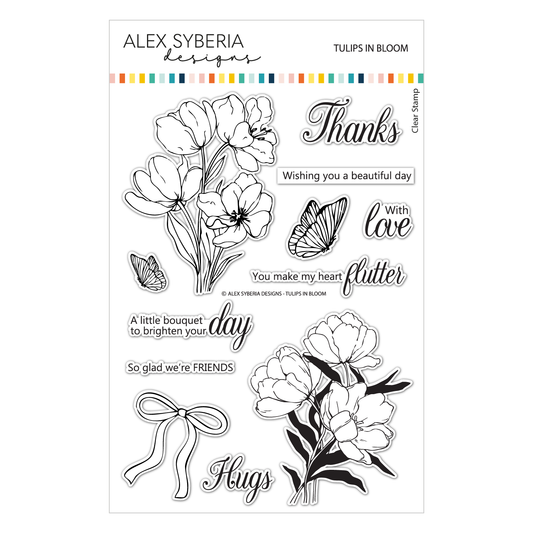 Alex Syberia Designs Tulips in Bloom Stamp Set