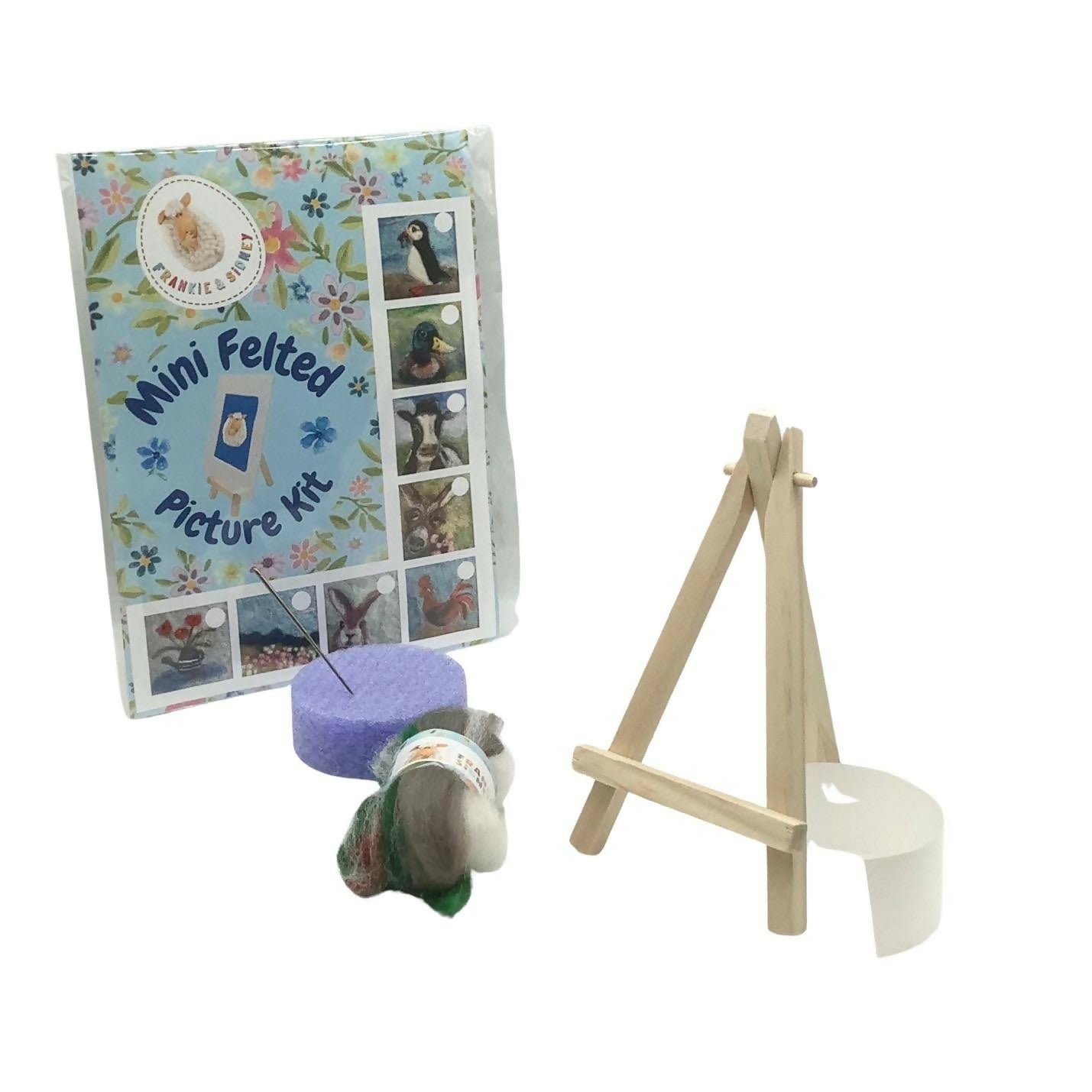 Bunny Mini Picture Felting Kit 2