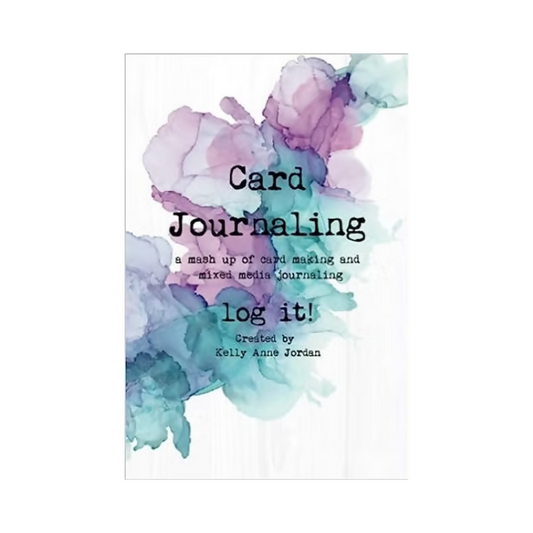 Card Journaling a mash up of card making & mixed media journaling - log it! - Cover option - watercolour