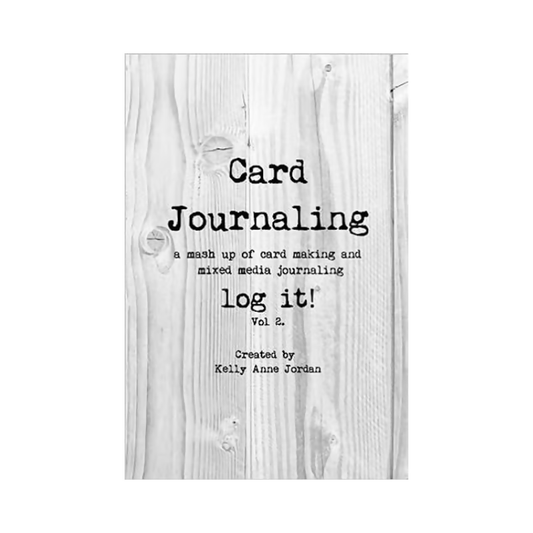 Card Journaling a mash up of card making & mixed media journaling - log it! - Cover option - whitewood