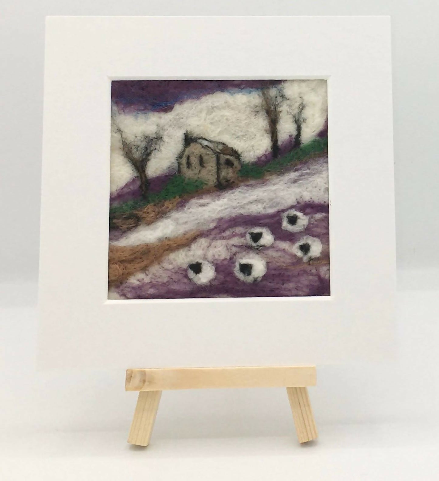 Cottage scene Mini Picture Felting Kit 1