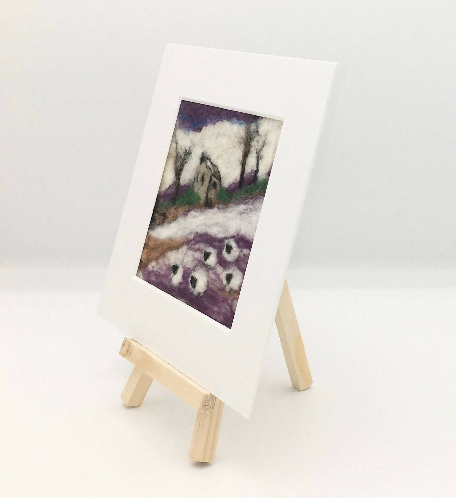 Cottage scene Mini Picture Felting Kit 2
