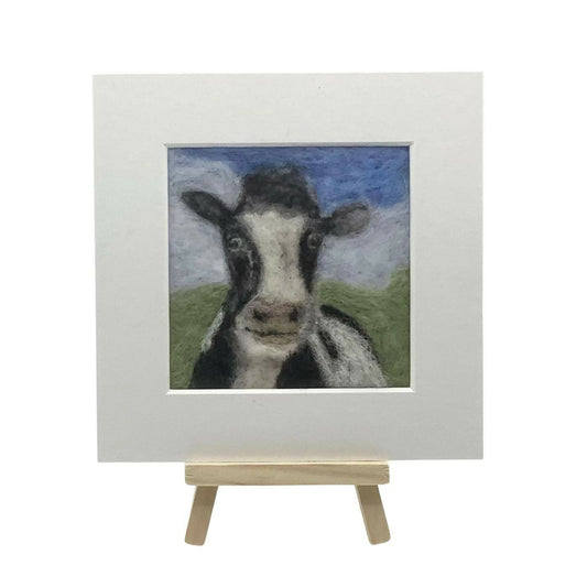 Cow Mini Picture Felting Kit 1