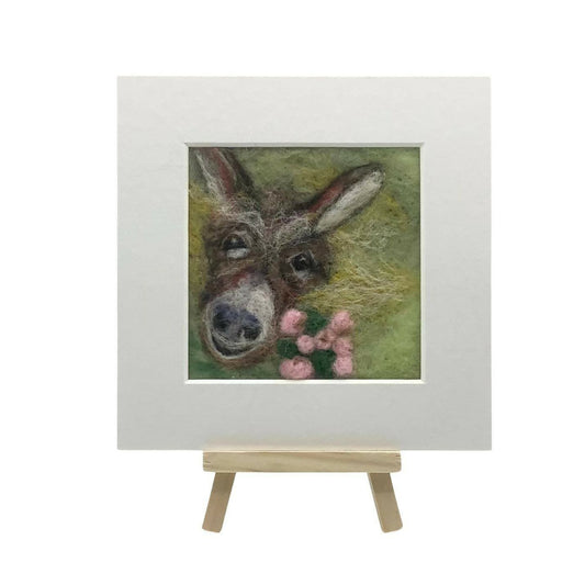 Donkey Mini Picture Felting Kit 1