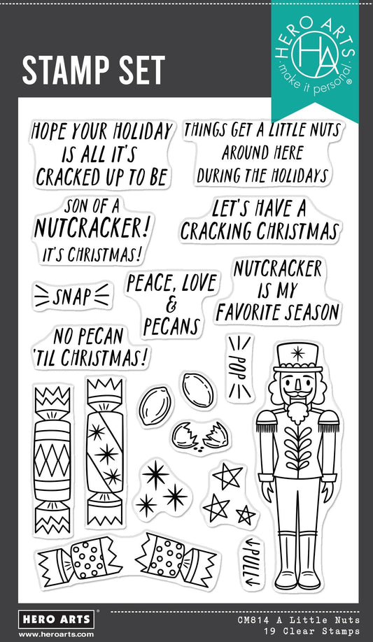 Hero Arts A Little Nuts Clear Stamp Set from the Crackin' Christmas Collection
