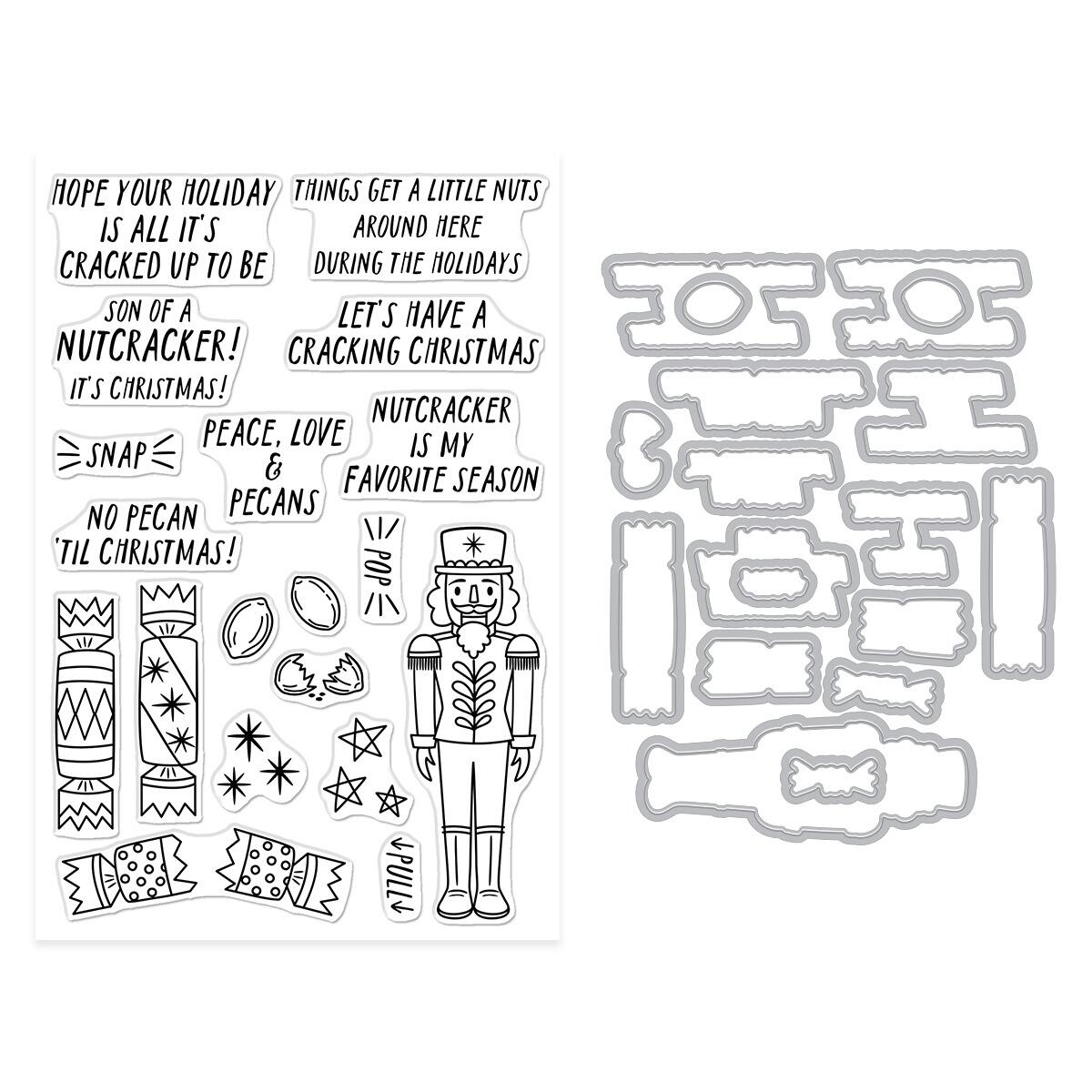 Hero Arts A Little Nuts Stamp & Cut Set from the Crackin' Christmas Collection