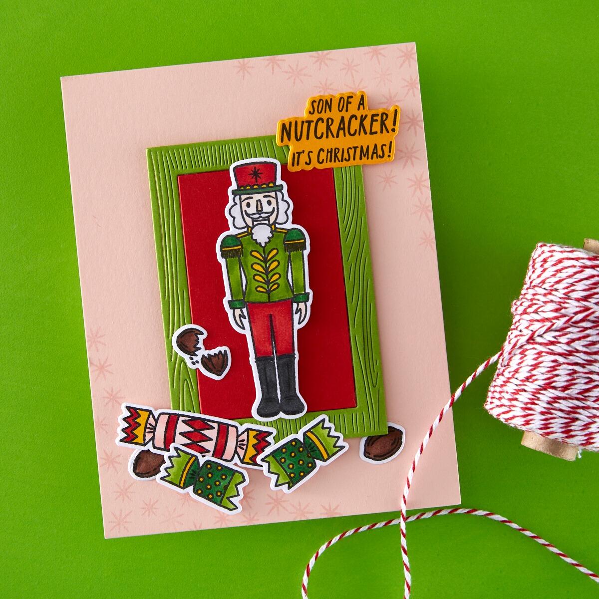 Hero Arts A Little Nuts Stamp & Cut Set from the Crackin' Christmas Collection