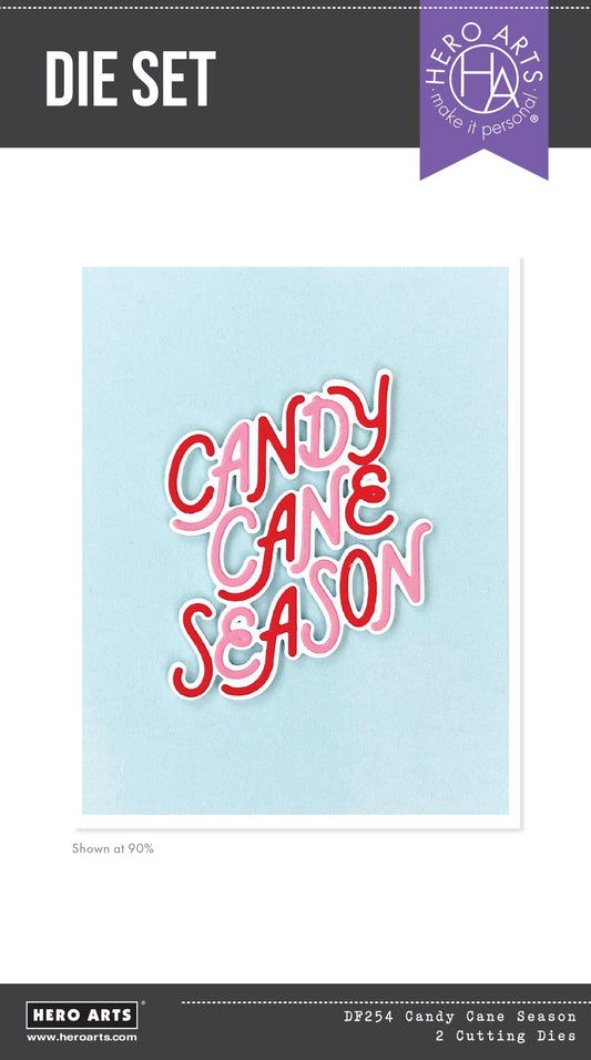Hero Arts Candy Cane Season Etched Dies from the Candy Cane Season Collection