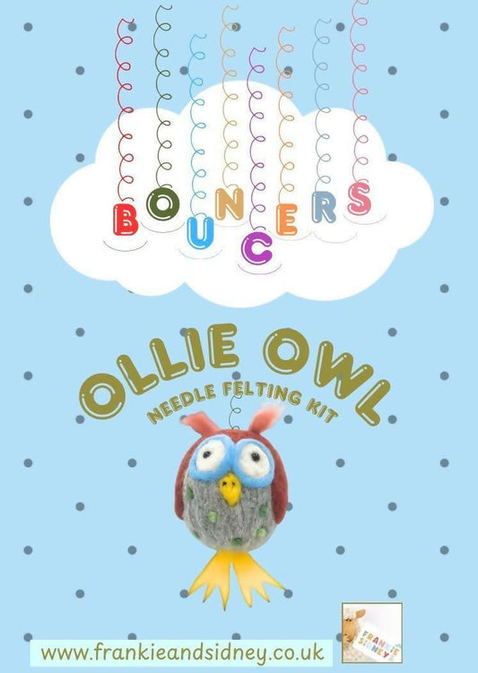 Ollie Owl Bouncer Mobile Character Felting Kit 1