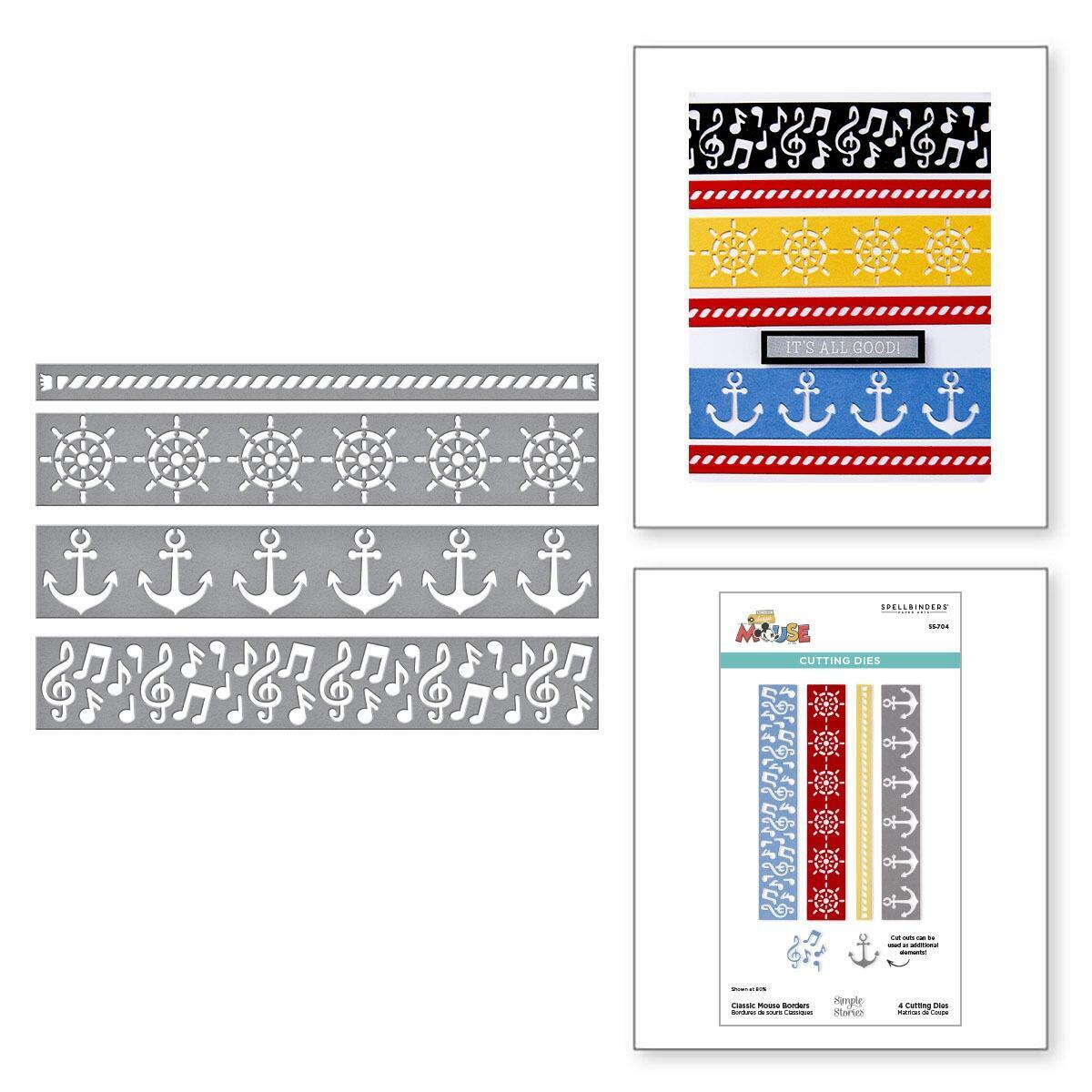 Spellbinders Classic Mouse Borders Etched Dies from the Say Cheese Classic Mouse Collection