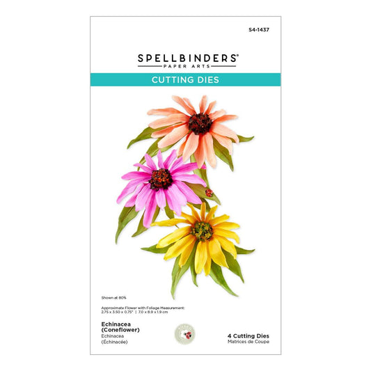 Spellbinders Echinacea (Coneflower) Etched Dies from the Summer Solstice Garden Collection by Susan Tierney-Cockburn -  Spellbinders - 1