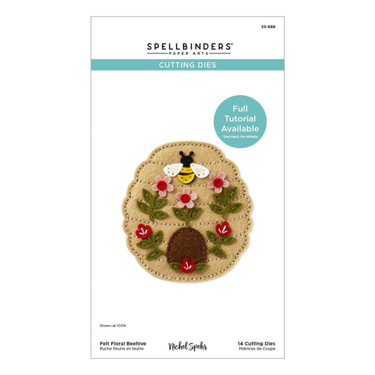 Spellbinders Felt Floral Beehive Etched Dies from the Summer Felt Stitch & Create Collection by Nichol Spohr -  Spellbinders - 1