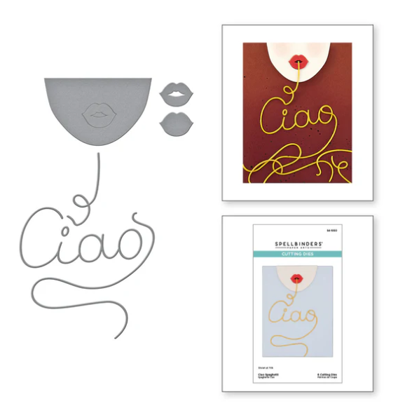 La Dolce Vita pasta-themed etched dies for cardmaking