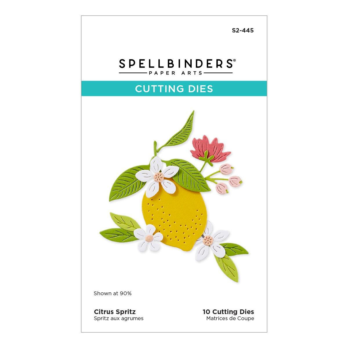 Spellbinders Citrus Spritz Etched Dies with fruit shapes