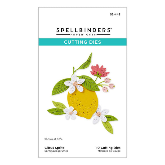 Spellbinders Citrus Spritz Etched Dies with fruit shapes