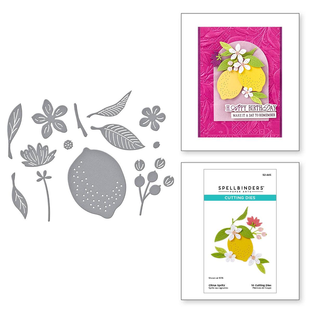 Lemon and orange die set from La Dolce Vita by Spellbinders