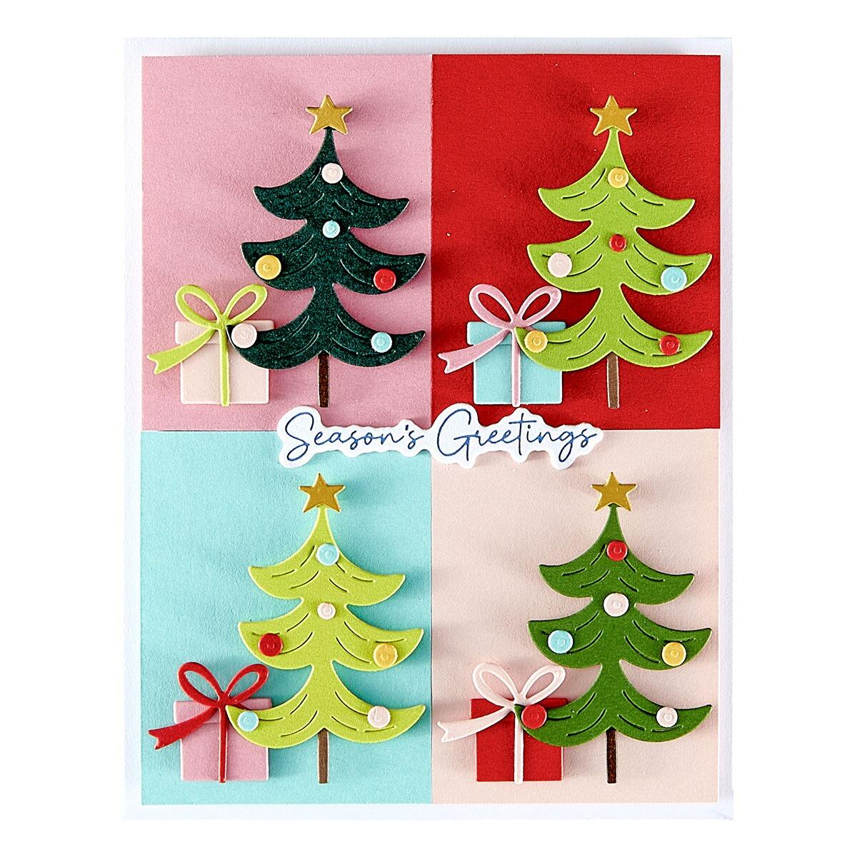 Spellbinders Merry Messages Plate & Die Set from the Wonderland Collection