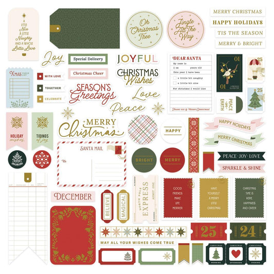 Spellbinders Merry Moments Die Cut Sentiments from the Merry Moments Collection