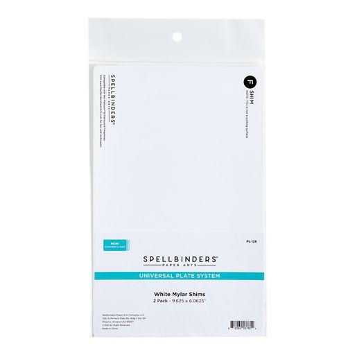 Spellbinders Mylar Shim (F) White 2 pack