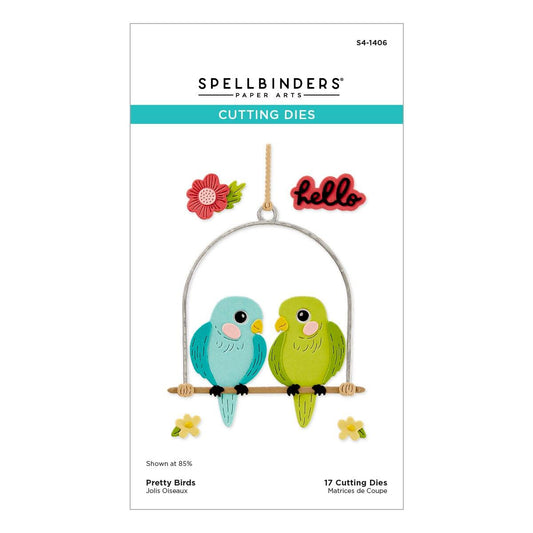 Spellbinders Pretty Birds Etched Dies from the Cheerful Chirps Collection -  Spellbinders - 1