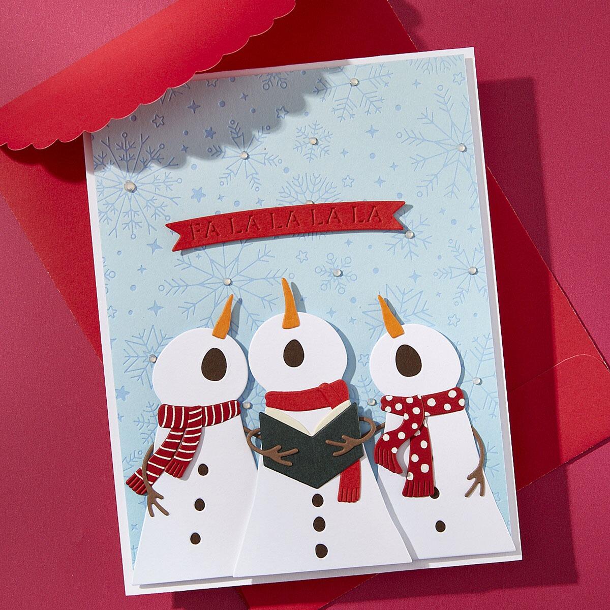 Spellbinders The Snow Notes Etched Dies from the Wonderland Collection