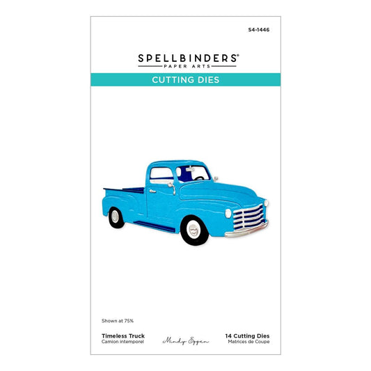 Spellbinders Timeless Truck Etched Dies from the Classic Road Legends Collection by Mindy Eggen