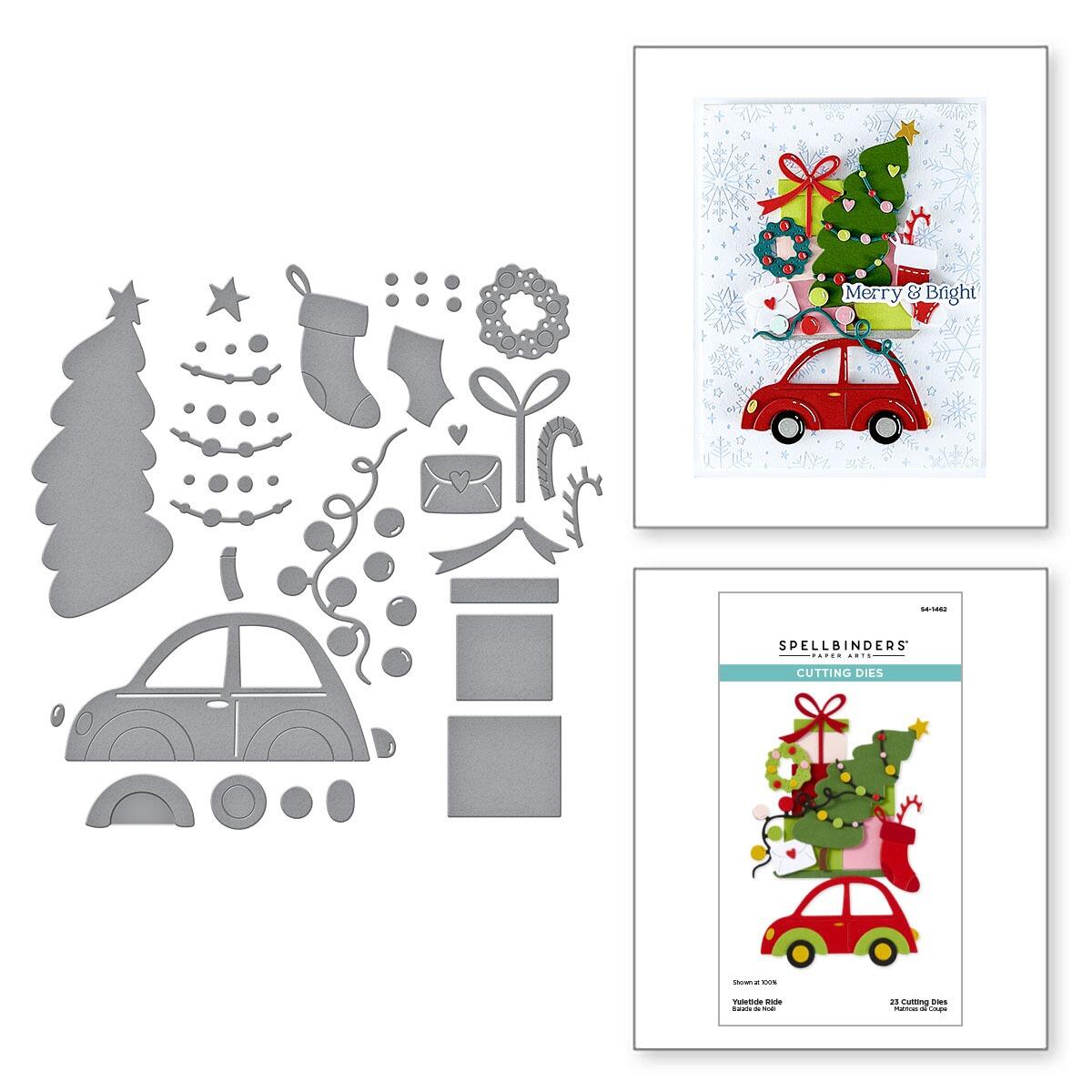 Spellbinders Yuletide Ride Etched Dies from the Wonderland Collection