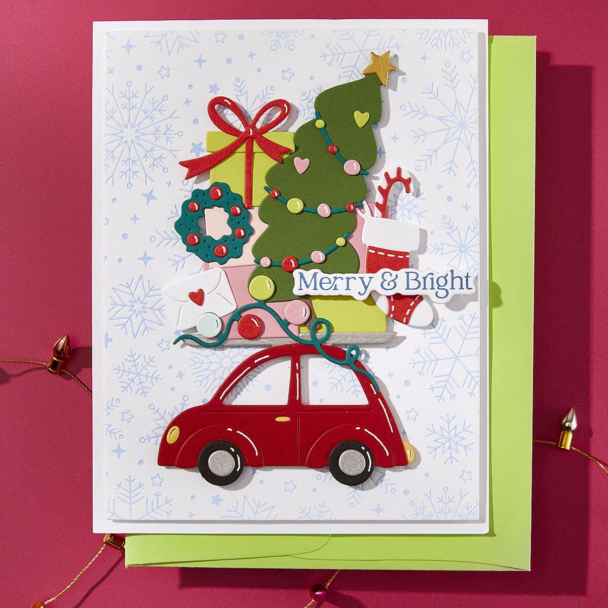 Spellbinders Yuletide Ride Etched Dies from the Wonderland Collection