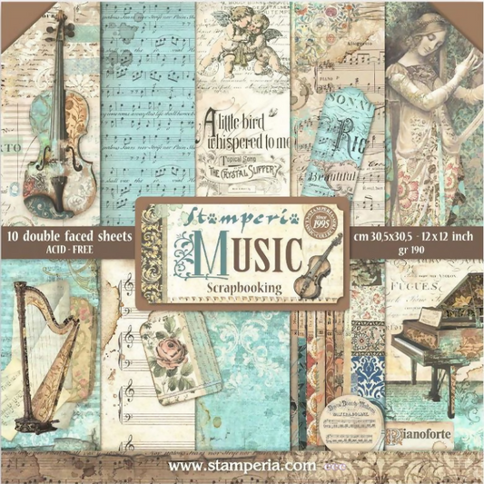 Stamperia Music, Memory book making kit.