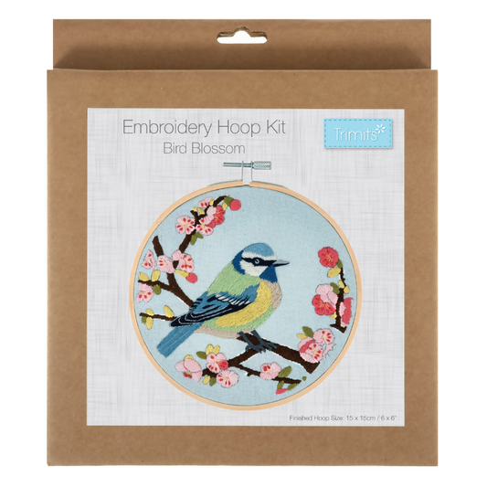 Trimits Bird Blossom Embroidery Hoop Kit