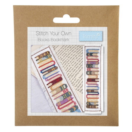 Trimits Books Cross Stitch Bookmark Kit