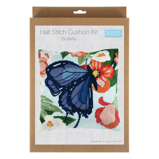 Trimits Butterfly Half Stitch Cushion Kit