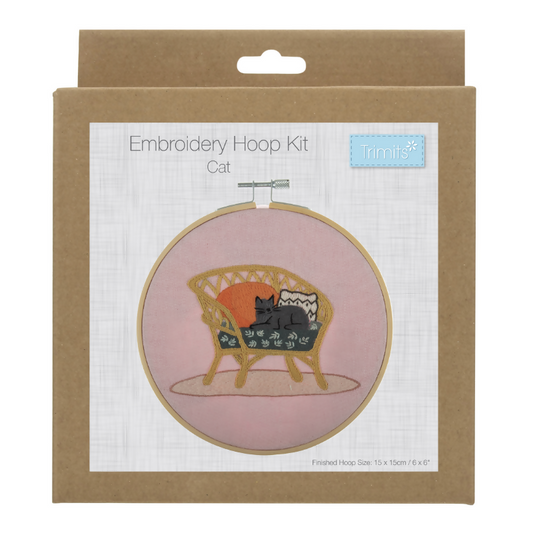 Trimits Cat Embroidery Hoop Kit