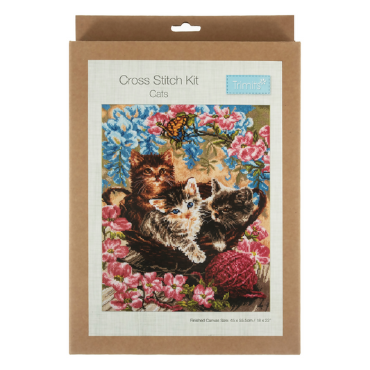 Trimits Cats XL Cross Stitch Kit