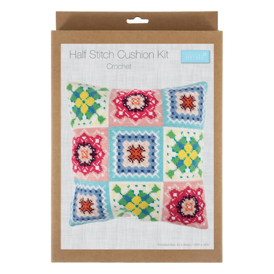 Trimits Crochet Half Stitch Cushion Kit