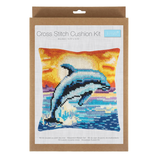 Trimits Cushion Dolphin Cross Stitch Kit