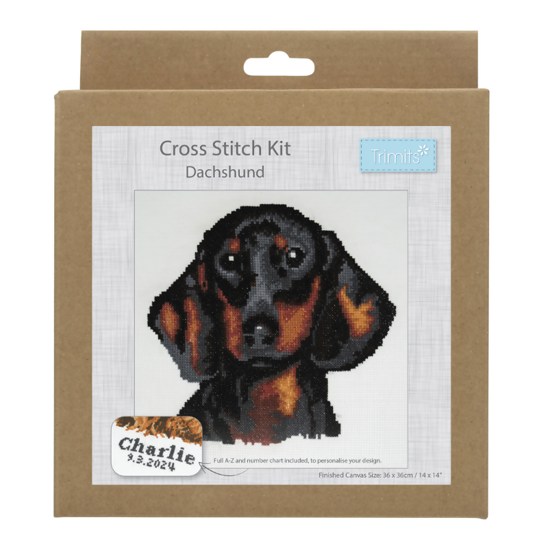 Trimits Dachshund Large Cross Stitch Kit