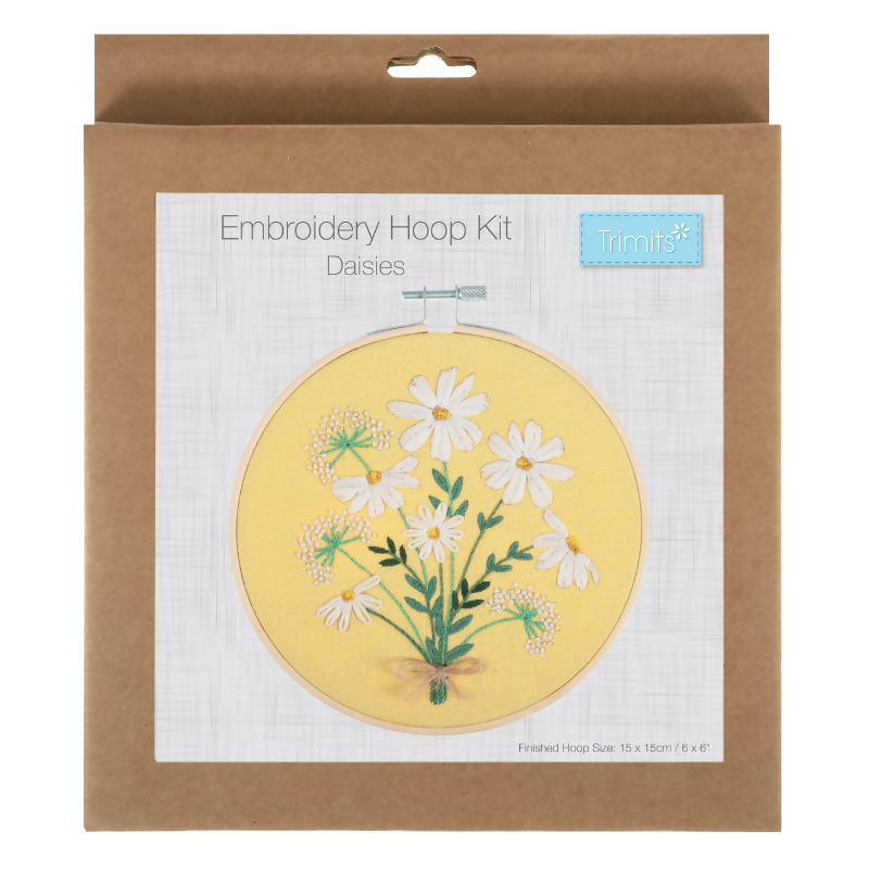 Trimits Daises Embroidery Hoop Kit